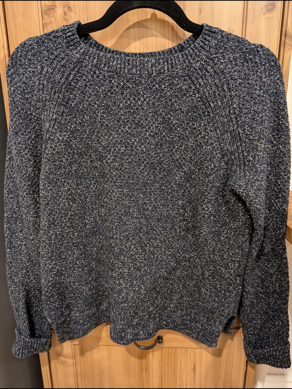 GAP 100% Cotton Blue White Crew neck Sweater